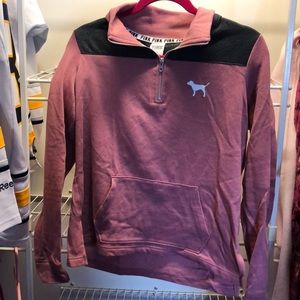Pink Quarter Zip Long Sleeve